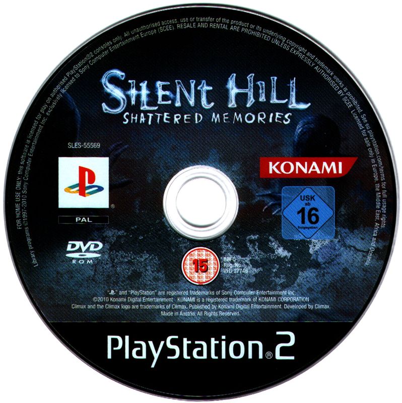 Media for Silent Hill: Shattered Memories (PlayStation 2)
