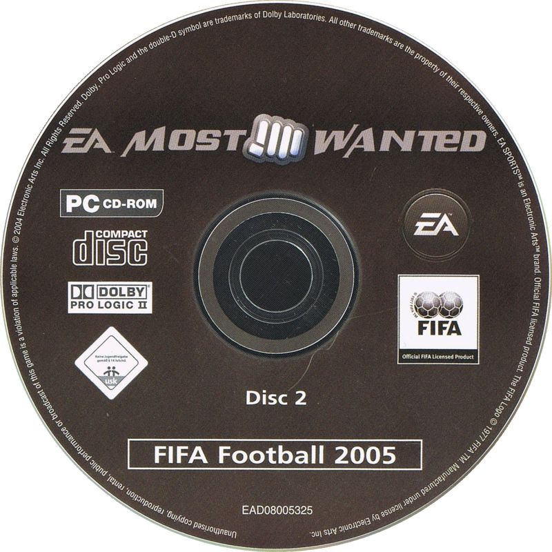Media for FIFA Soccer 2005 (Windows) (EA Most Wanted release): Disc 2