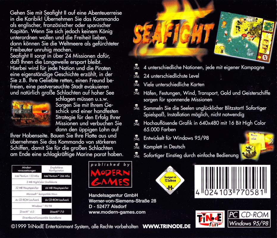 Other for Seafight II (Windows): Jewel Case - Back