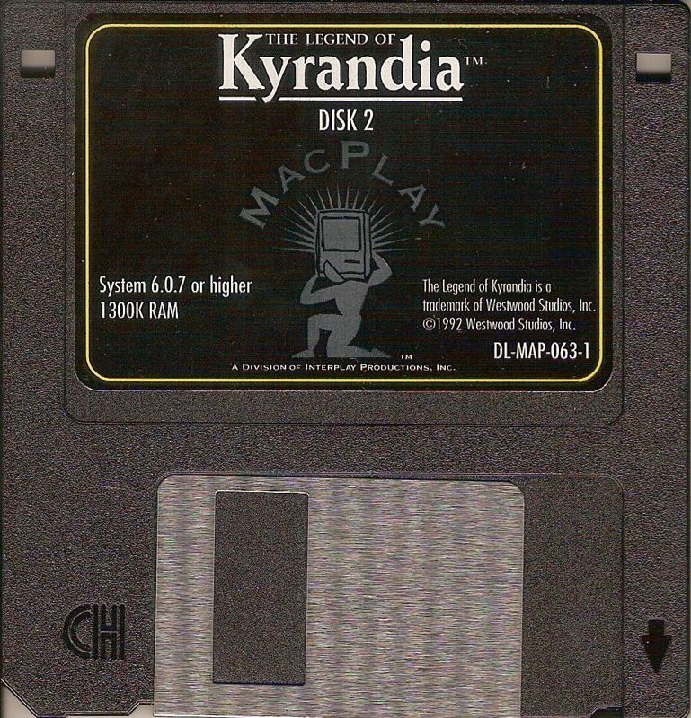 Media for Fables & Fiends: The Legend of Kyrandia - Book One (Macintosh) (MacPlay floppy release): Floppy disk 2/5
