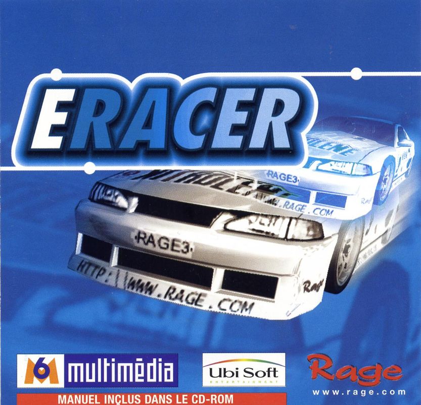 Front Cover for eRacer (Windows) (Bundled with M6 Multimedia Magazine)