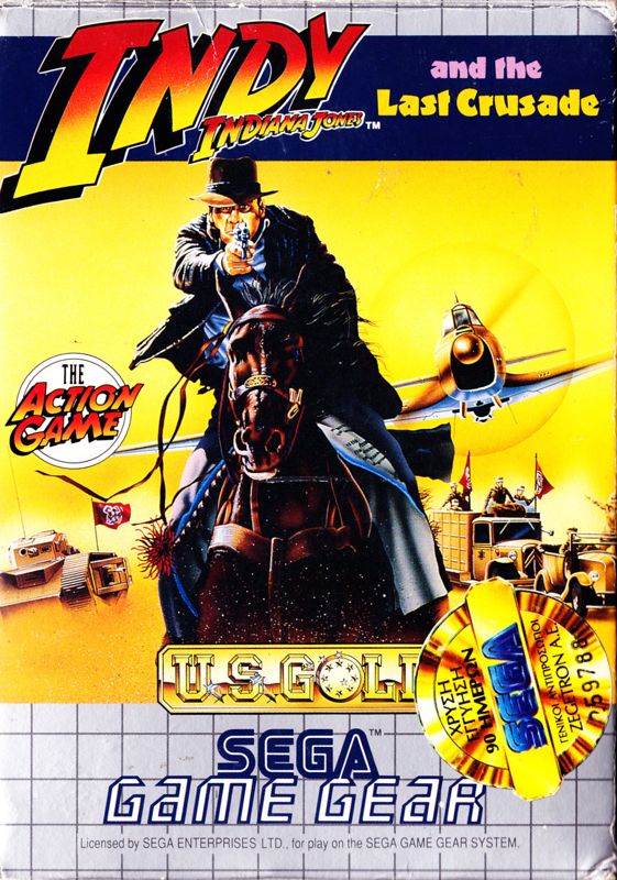 Front Cover for Indiana Jones and the Last Crusade: The Action Game (Game Gear)