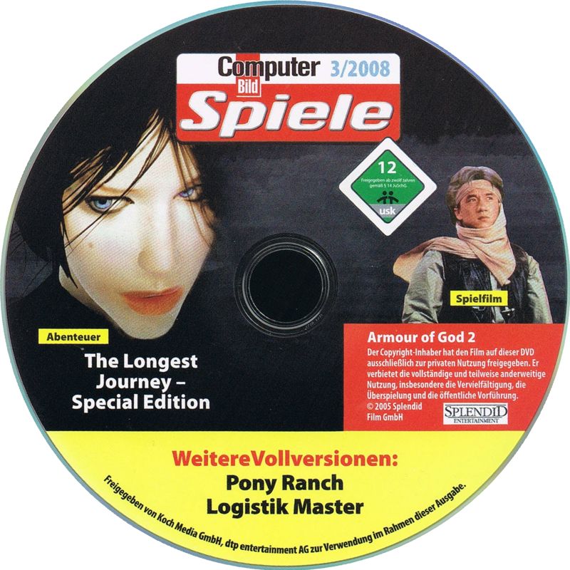 Media for The Longest Journey: Special Edition (Windows) (Computer Bild Spiele 3/2008 covermount)