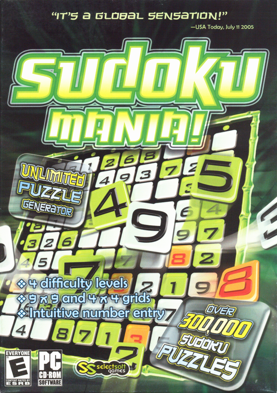 Front Cover for Sudoku Mania! (Windows)