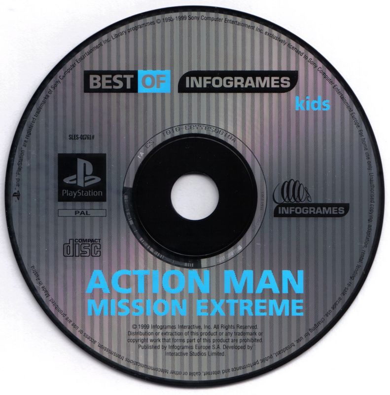 Media for Action Man: Operation Extreme (PlayStation) (Best Of Infogrames release)