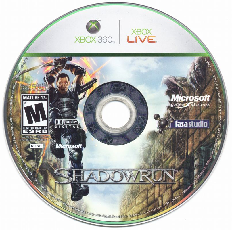 Media for Shadowrun (Xbox 360)