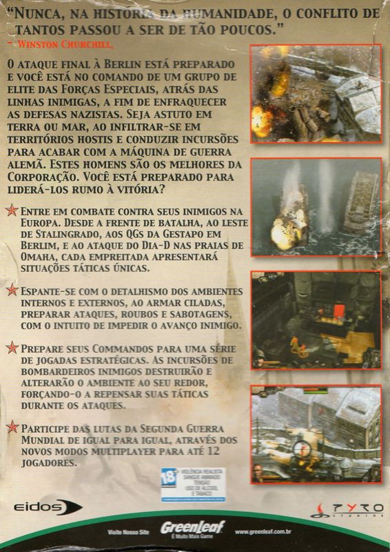 Commandos 3: Destination Berlin cover or packaging material - MobyGames