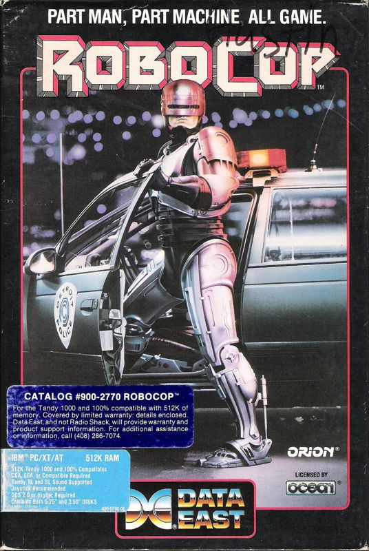 Front Cover for RoboCop (DOS) (Dual Media release)