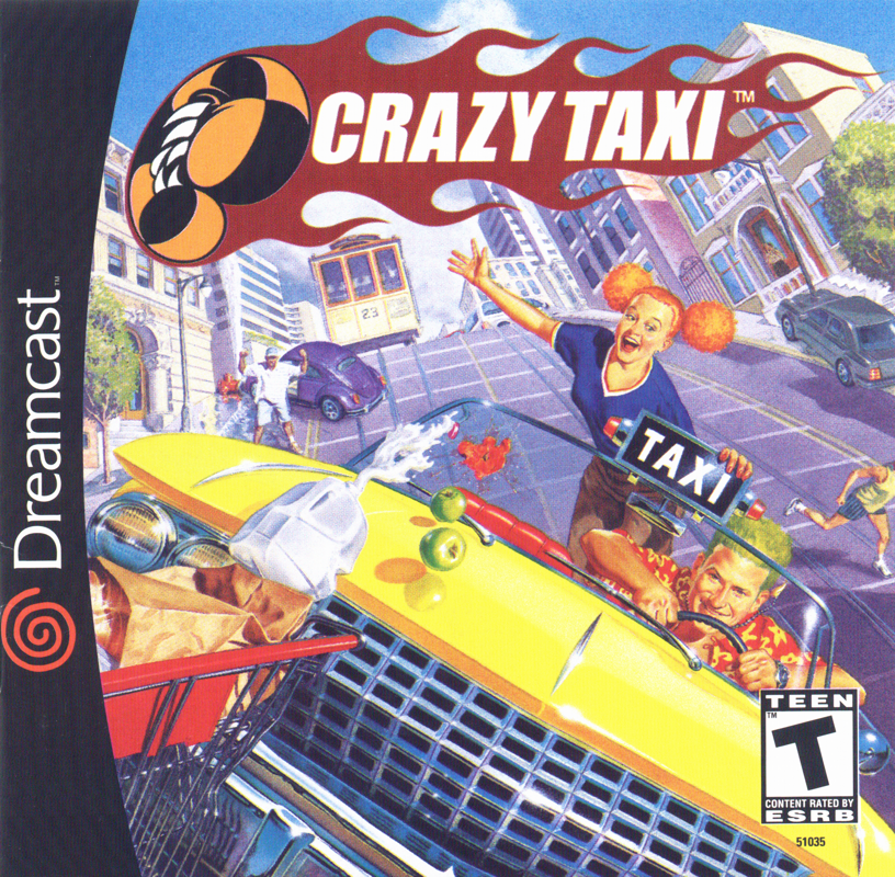 Front Cover for Crazy Taxi (Dreamcast) (Sega All Stars)