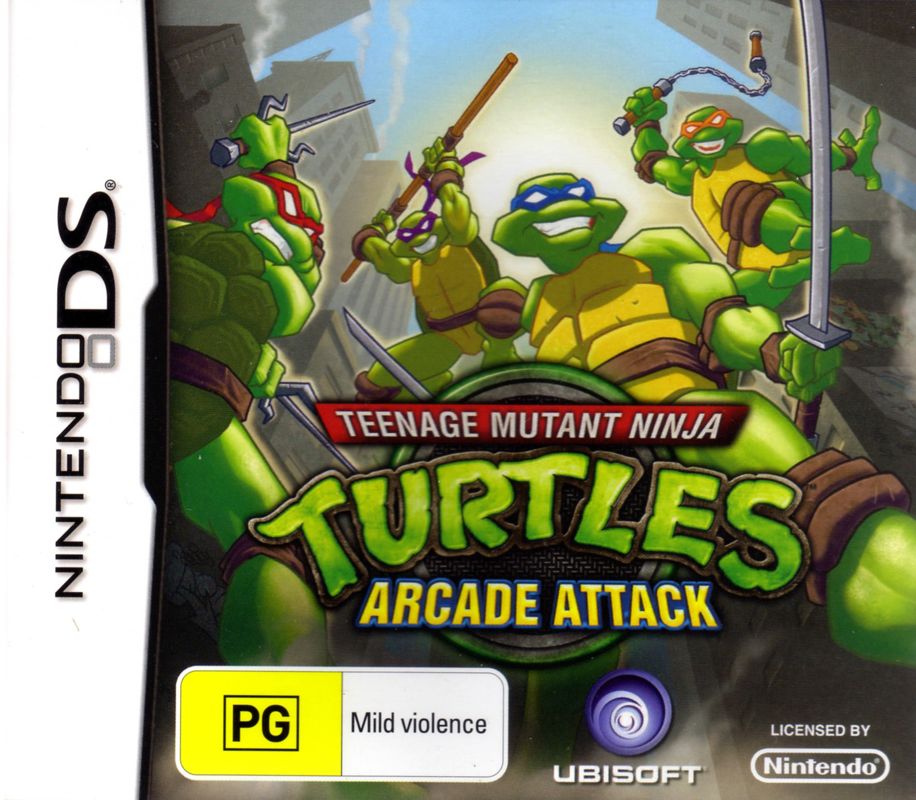 Front Cover for Teenage Mutant Ninja Turtles: Arcade Attack (Nintendo DS)