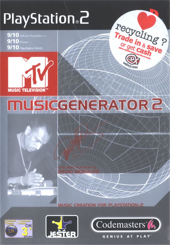 Front Cover for MTV: Music Generator 2 (PlayStation 2)