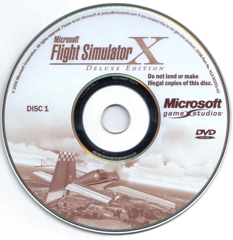 Media for Microsoft Flight Simulator X: Gold Edition (Windows): <i>Flight Simulator X</i> Disc 1