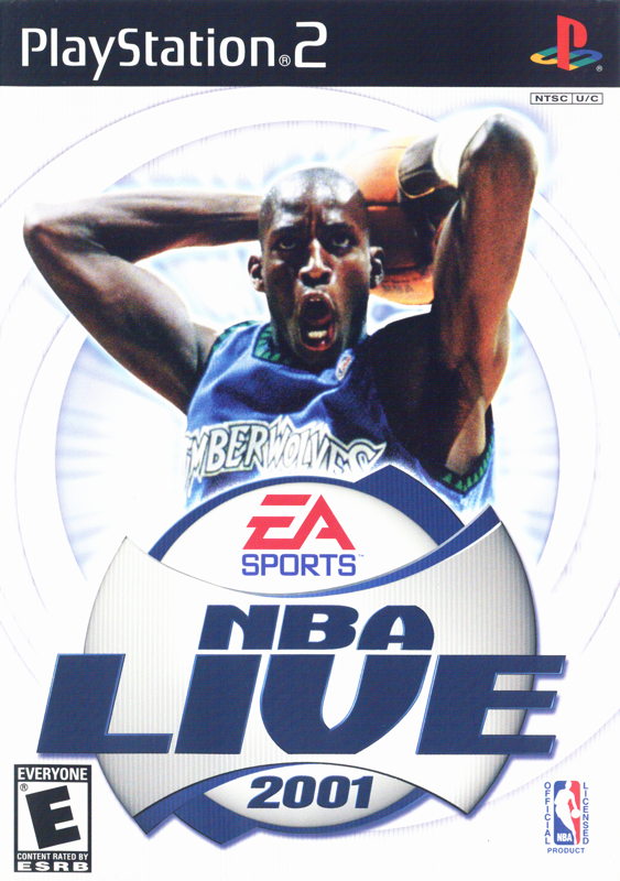 Front Cover for NBA Live 2001 (PlayStation 2)