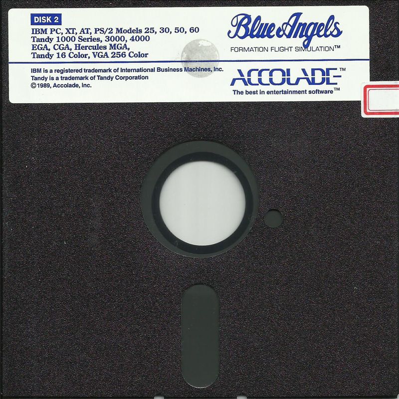 Media for Blue Angels: Formation Flight Simulation (DOS) (5.25" disk release): Disk 2/2