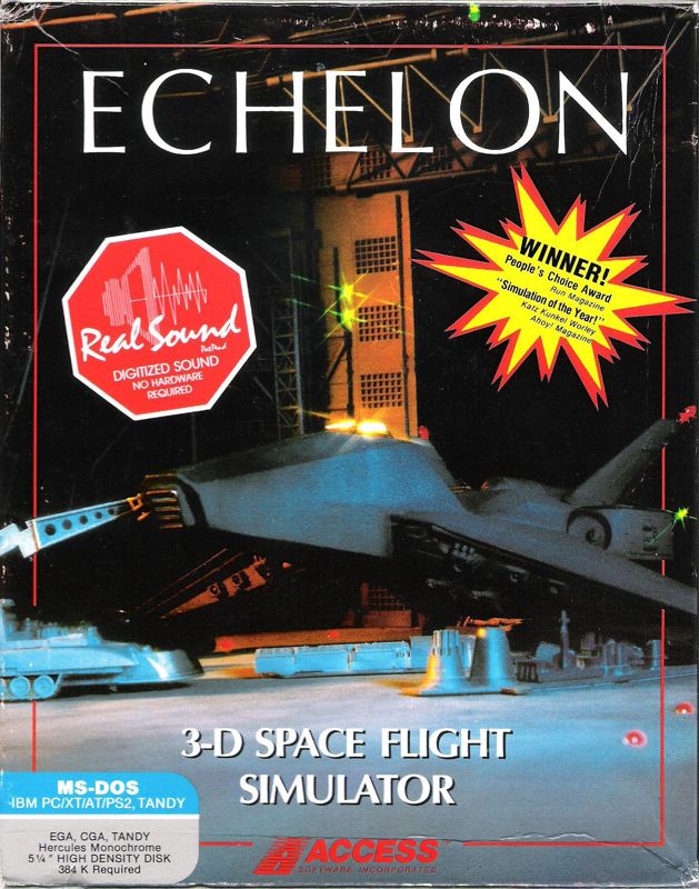 Front Cover for Echelon (DOS) (5.25" 1.2MB (HD) Version)