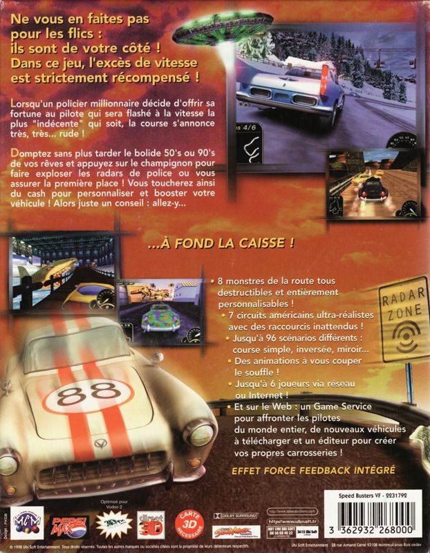 Back Cover for Speed Busters: American Highways (Windows)