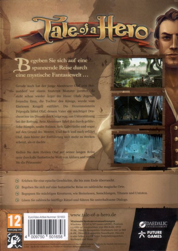 Back Cover for Tale of a Hero (Windows) (re-release)