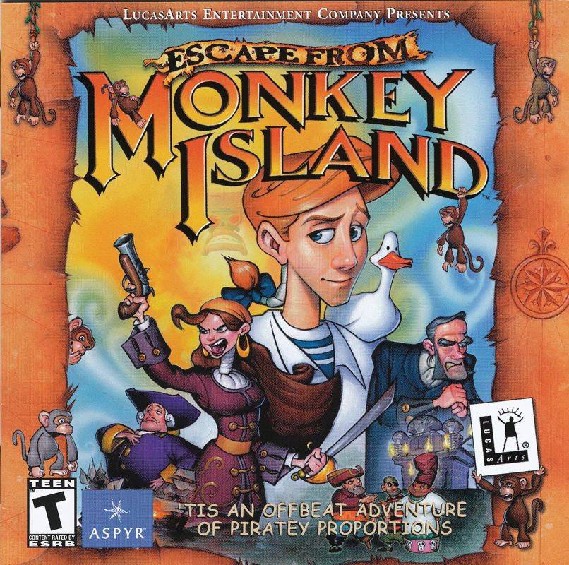 Other for Escape from Monkey Island (Macintosh): Jewel Case - Front