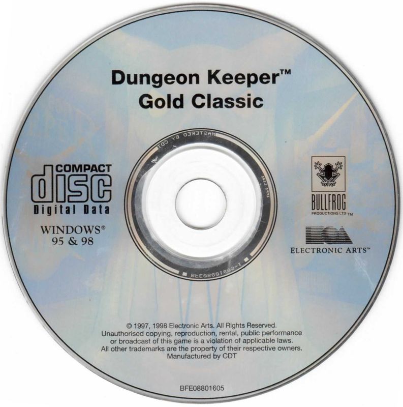 Media for Dungeon Keeper: Gold Edition (Windows) (EA Classics release)