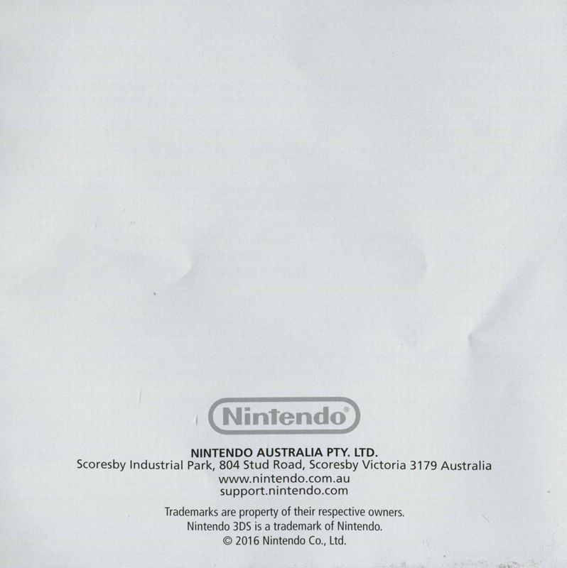 Extras for Pokémon Sun (Nintendo 3DS): Warranty - back