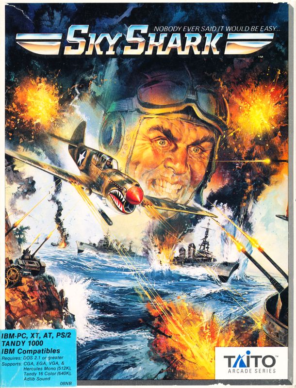 Front Cover for Sky Shark (DOS)
