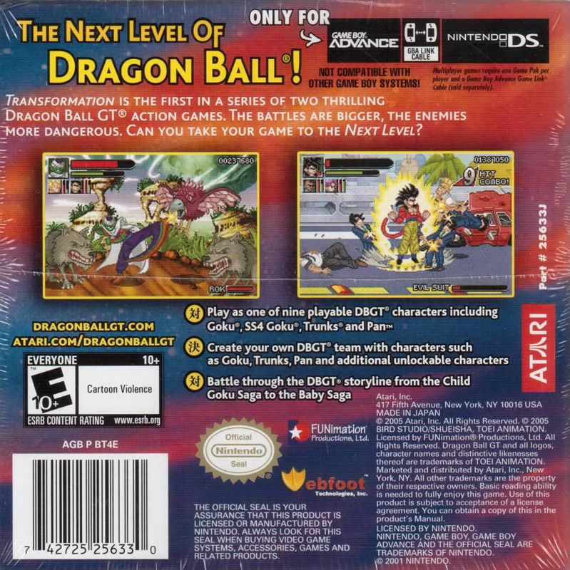 Dragon Ball GT: Final Bout cover or packaging material - MobyGames