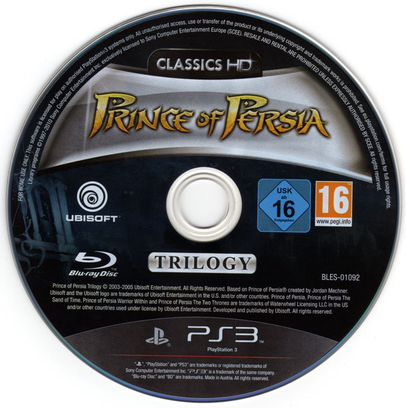 PRINCE OF PERSIA Classic Trilogy HD (Sony PlayStation 3 PS3, 2011) EUR PRINCE OF PERSIA Classic Trilogy HD (Sony PlayStation 3 PS3, 2011) EUR