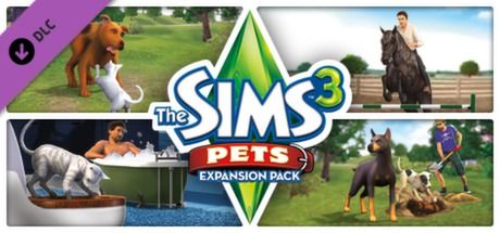 Front Cover for The Sims 3: Pets (Macintosh and Windows) (Steam release)