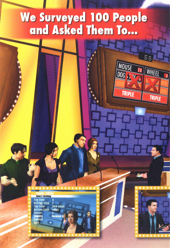 Inside Cover for Family Feud (Windows): Left