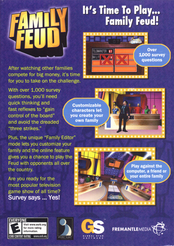 Family Feud cover or packaging material - MobyGames