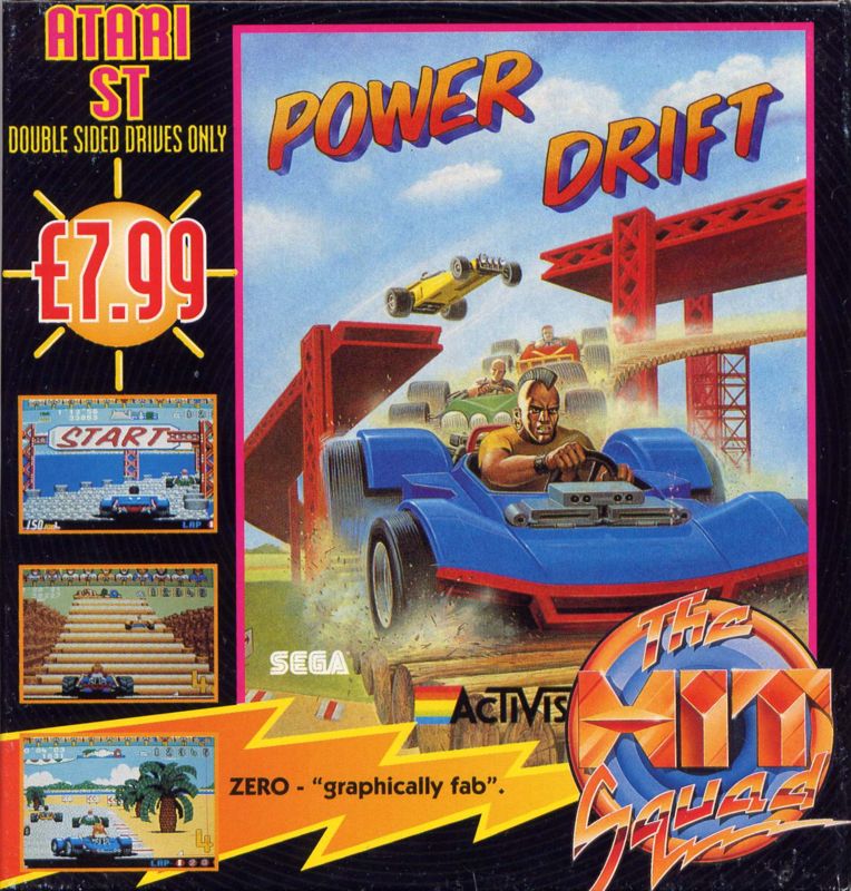 Front Cover for Power Drift (Atari ST) (Hit Squad release)