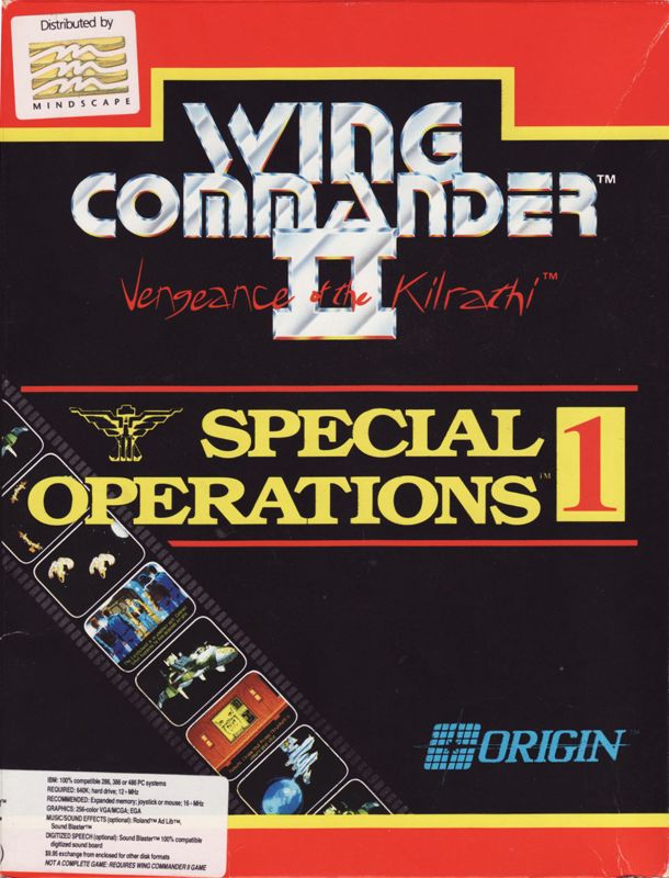Front Cover for Wing Commander II: Vengeance of the Kilrathi - Special Operations 1 (DOS)