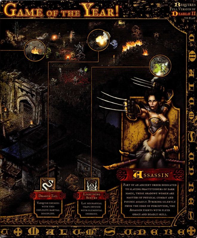 Inside Cover for Diablo II: Lord of Destruction (Macintosh and Windows): Right Flap