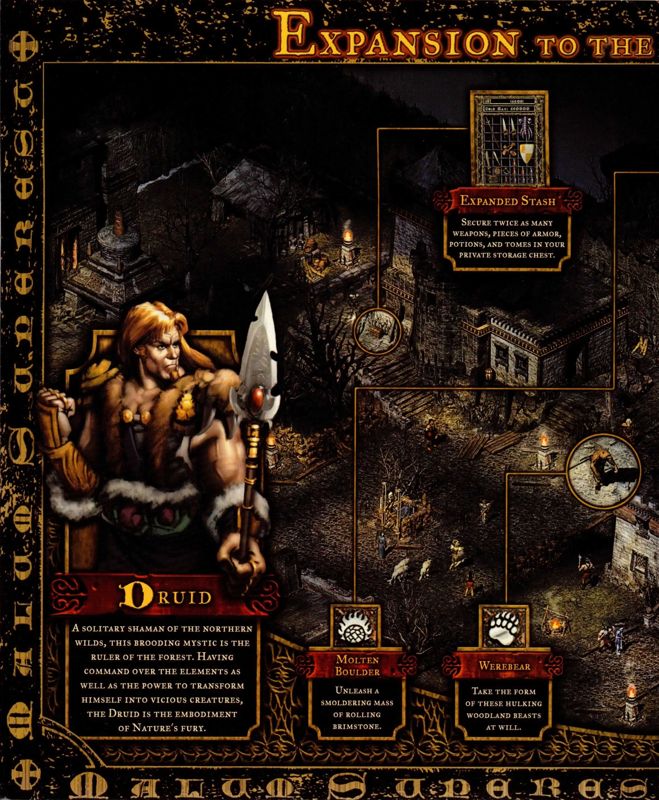 Inside Cover for Diablo II: Lord of Destruction (Macintosh and Windows): Left Flap