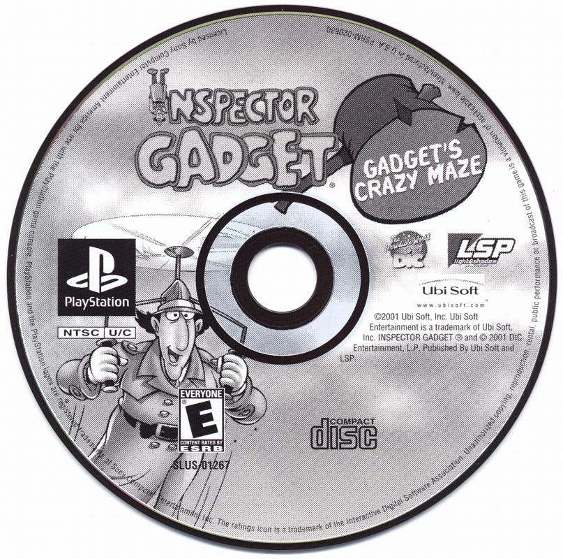 Media for Inspector Gadget: Gadget's Crazy Maze (PlayStation)