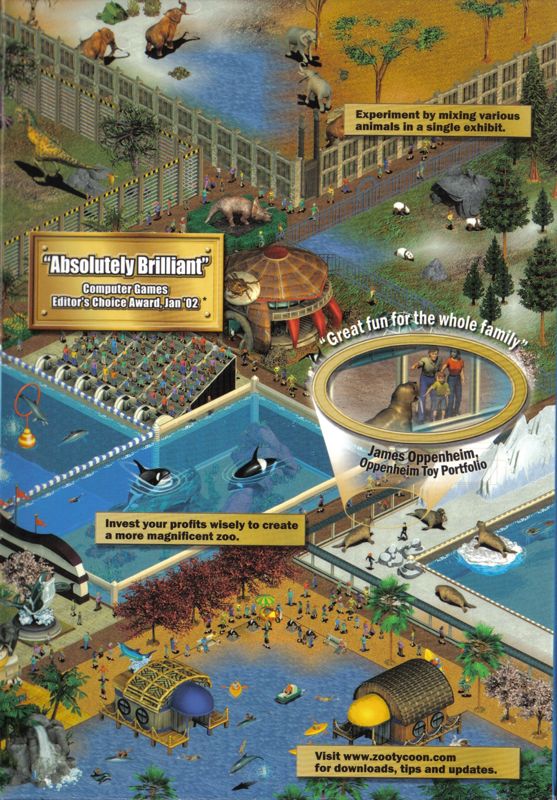 Inside Cover for Zoo Tycoon: Complete Collection (Windows): Right Flap