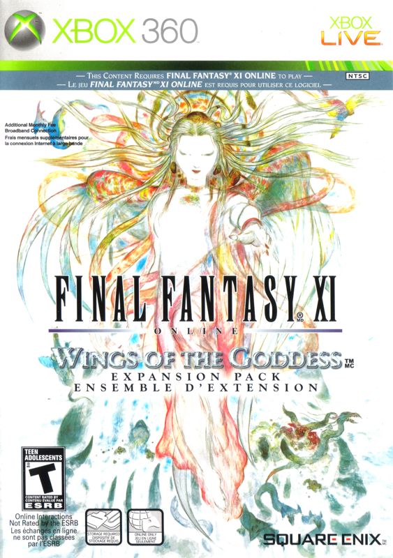 Front Cover for Final Fantasy XI Online: Wings of the Goddess (Xbox 360)