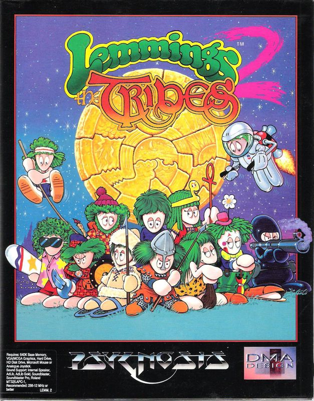 Lemmings 2: The Tribes cover or packaging material - MobyGames