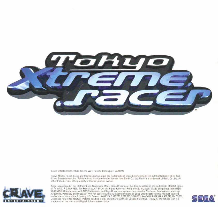 Tokyo Xtreme Racer cover or packaging material MobyGames