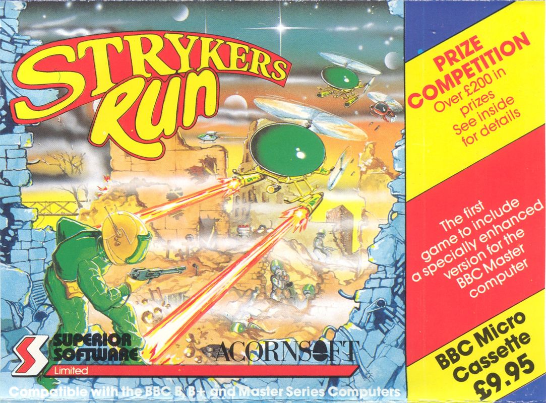 Front Cover for Strykers Run (BBC Micro)
