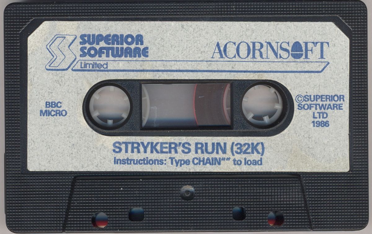 Media for Strykers Run (BBC Micro): Side A: BBC B (32K) version