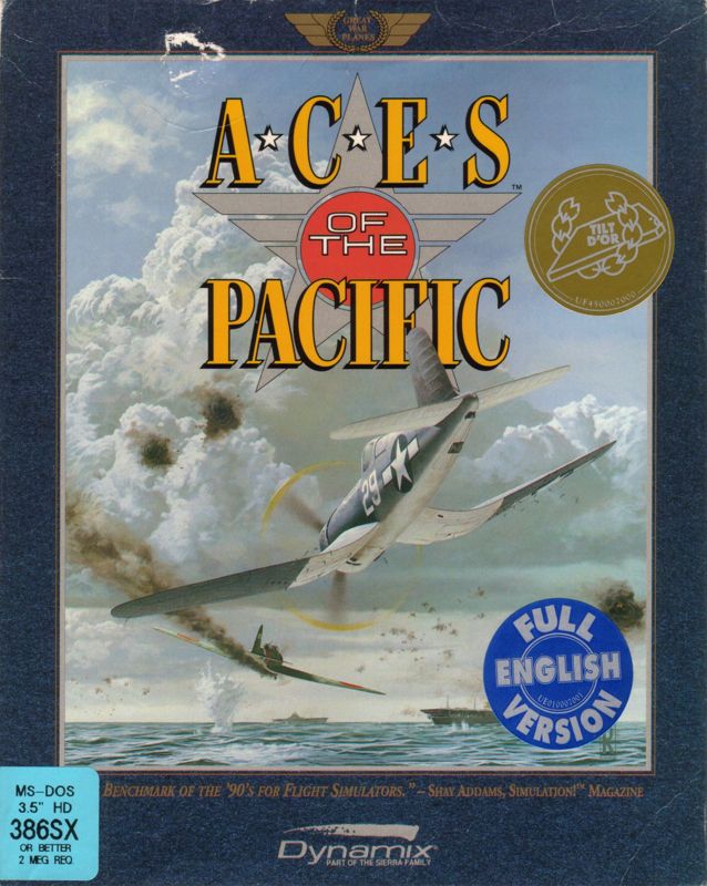 Front Cover for Aces of the Pacific (DOS)
