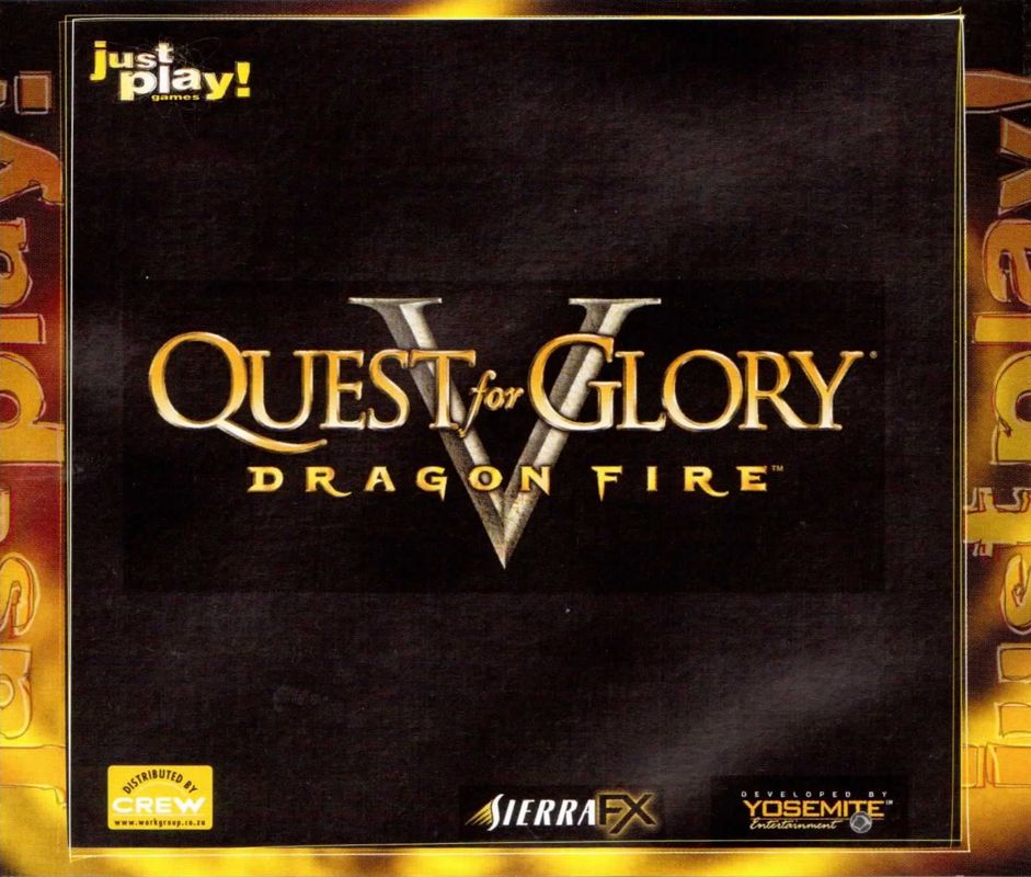 Other for Quest for Glory V: Dragon Fire (Windows) (Just Play release): Jewel Case Back Cover
