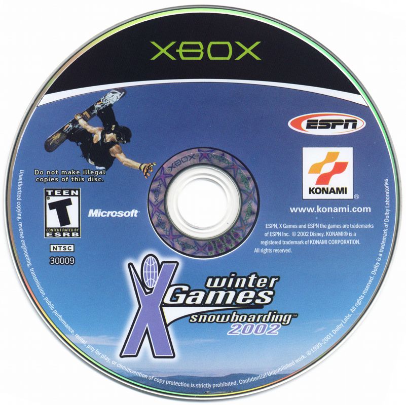 Media for ESPN Winter X Games Snowboarding 2002 (Xbox)