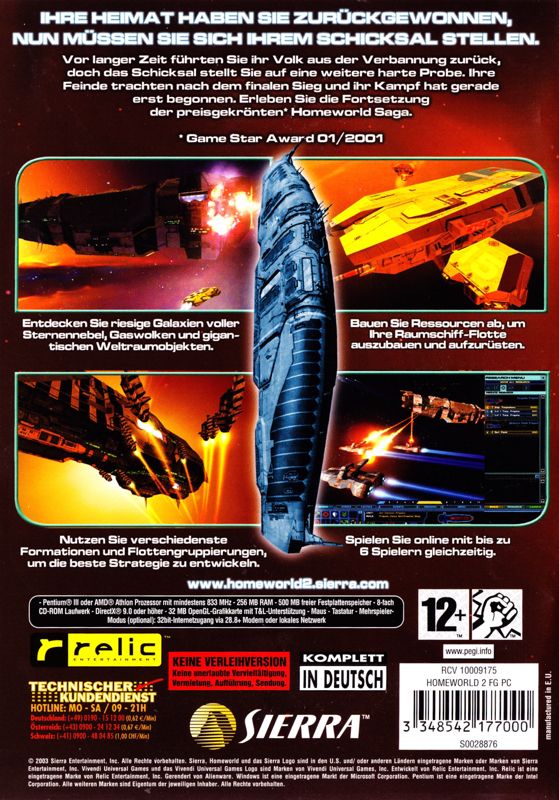 Back Cover for Homeworld 2 (Windows)