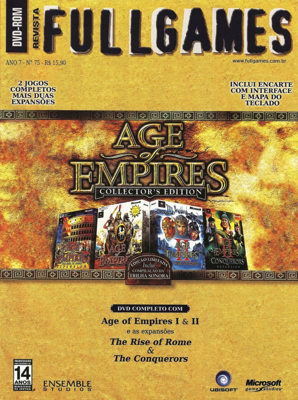 Front Cover for Age of Empires: Collector's Edition (Windows) (Fullgames #75 covermount)