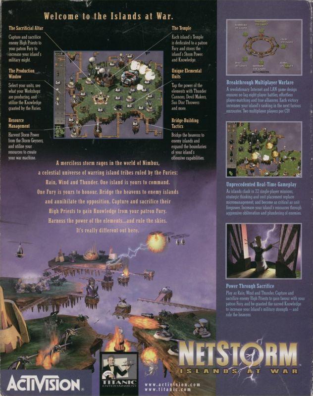 Back Cover for NetStorm: Islands at War (Windows)