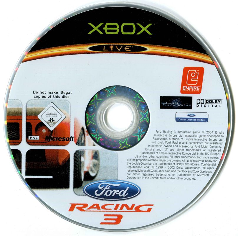 Media for Ford Racing 3 (Xbox)