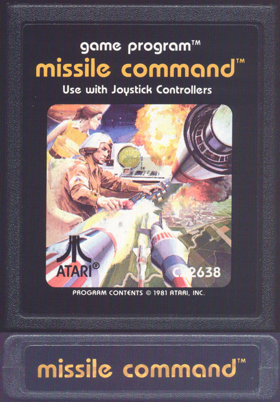 Media for Missile Command (Atari 2600) (Alternate cover layout)