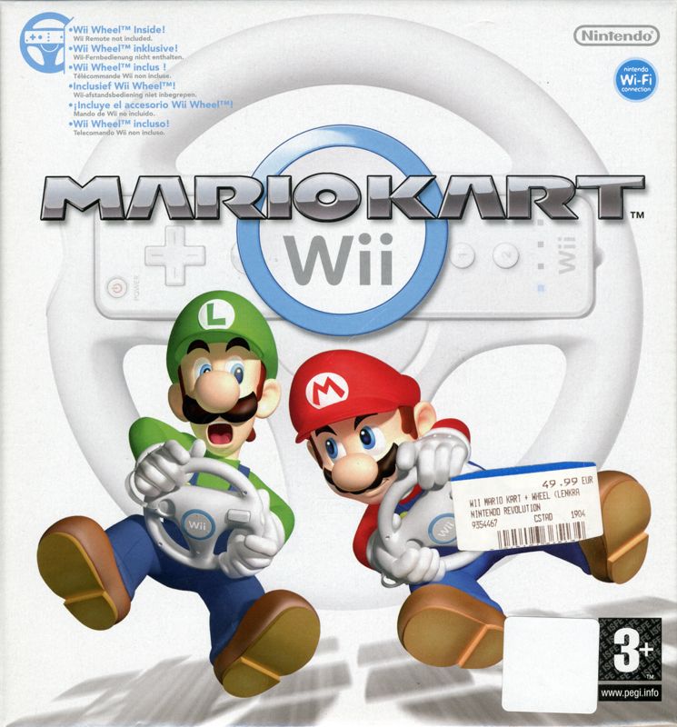 Front Cover for Mario Kart Wii (Wii) (Bundled with Wii Wheel)